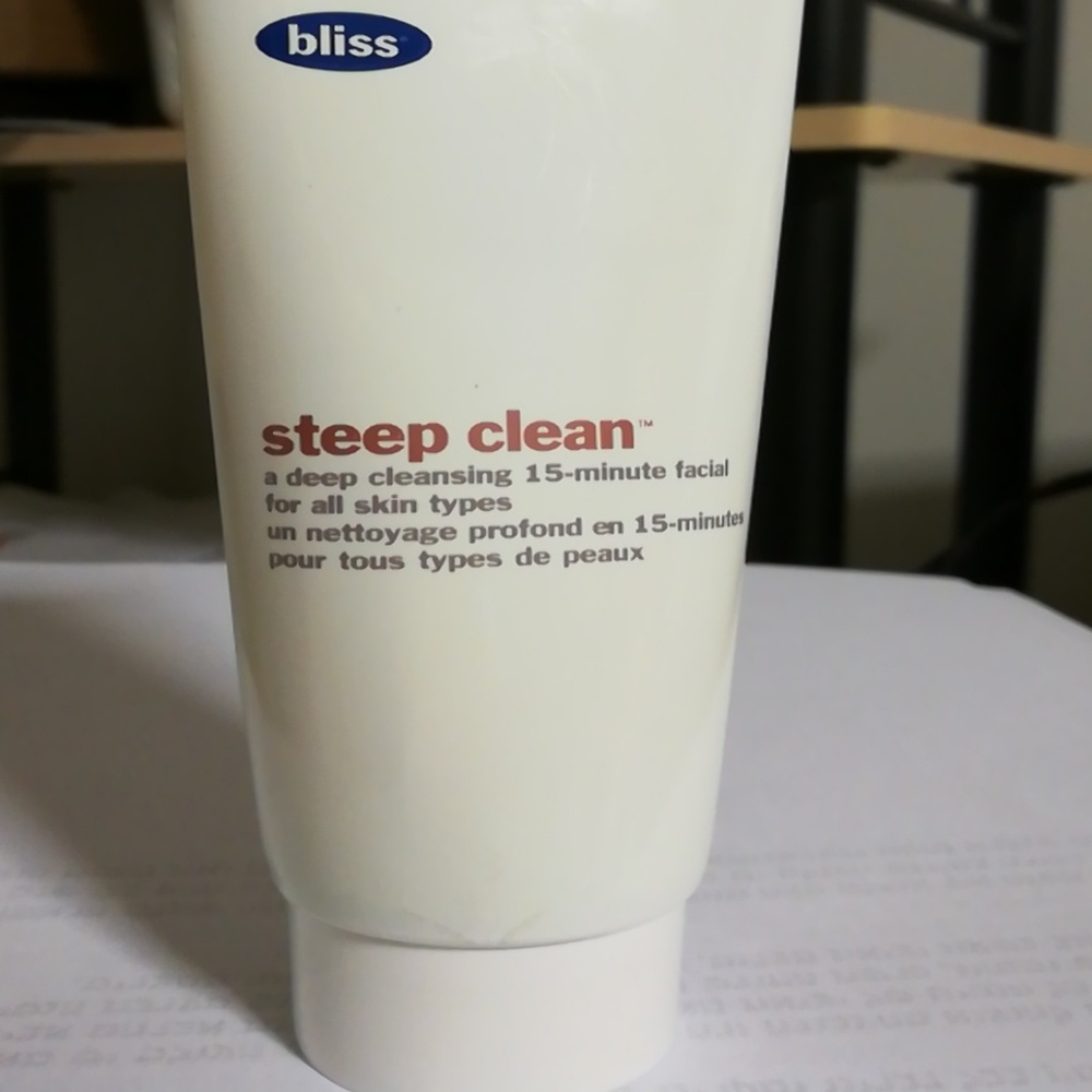 Bliss steep clean pore purifying mask.
